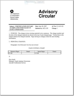 AC-23.1419-2D-CG-1 Certification of Part 23 Airplanes for Flight in Icing Conditions