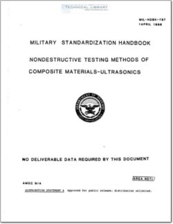 MIL-HDBK-787 Nondestructive Testing Methods of Composite Materials - Ultrasonics