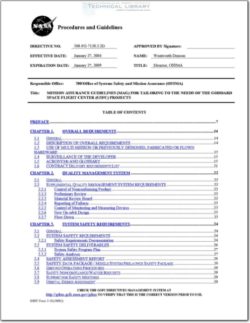 NASA-300-PG-7120-2-2D Mission Assurance Guidelines (MAG) for Tailoring to the Needs of the Goddard Space Flight Center (GSFC) Projects