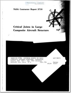 NASA-CR-3710 Critical Joints in Large Composite Aircaft Structures