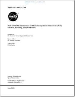 NASA-PEM-INST-001 Instructions for Plastic Encapsulated Microcircuit (PEM) Selection, Screening, and Qualification