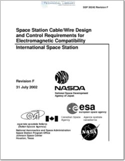 NASA-SSP30242RF Space Station Cable-Wire Design and Control Requirements for Electromagnetic Compatibility