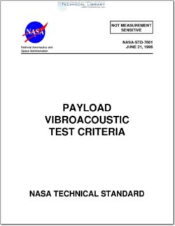 NASA-STD-7001 Payload Vibroacoustic Test Criteria