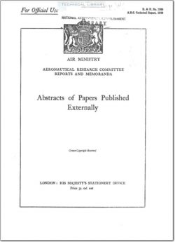 ARC-RM-1868 Abstracts of Papers Published Externally