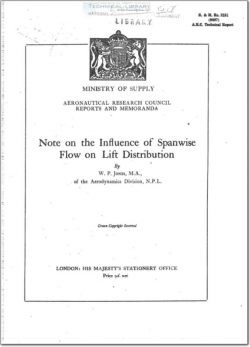 ARC-RM-2181 Note on the Influence of Spanwise Flow on Lift Distribution