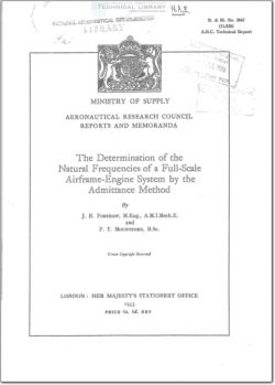ARC-RM-2667 The Determination of the Natural Frequencies of a Full Scale Airframe Engine System by