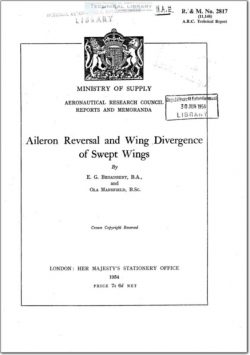 ARC-RM-2817 Aileron Reversal and Wing Divergence of Swept Wings