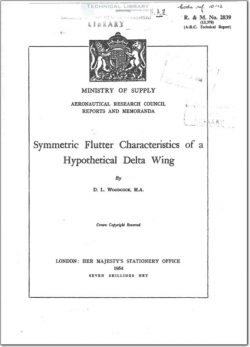 ARC-RM-2839 Symmetric Flutter Characteristics of a Hypothetical Delta Wing