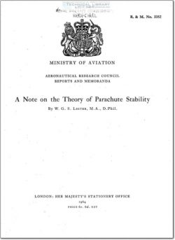 ARC-RM-3352 A Note on the Theory of Parachute Stability