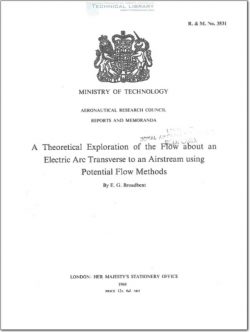 ARC-RM-3531 A Theoretical Exploration of the Flow about an Electric Arc Transverse to an Airstream using Potential Flow Methods