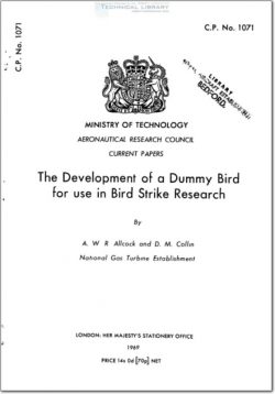 ARC-CP-1071 The Development of a Dummy Bird for use in Bird Strike Research