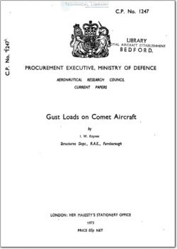 ARC-CP-1247 Gust Loads on a Comet Aircraft