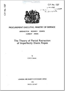 ARC-CP-1327 The Theory of Partial Retraction of Imperfectly Elastic Ropes