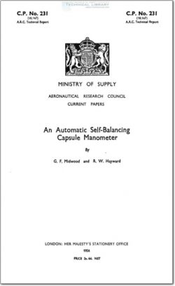 ARC-CP-231 An Automatic Self Balancing Capsule Manometer