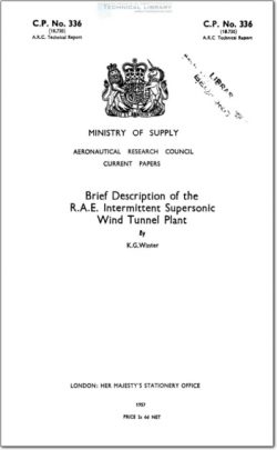 ARC-CP-336 Brief Description of the RAE Intermittent Supersonic Wind Tunnel Plant