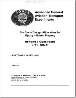 AGATE-WP3.3-033051-097 B-Basis Design Allowables for Epoxy Based Prepreg