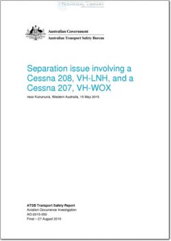 ATSB-AO-2015-050 Separation Issue Involving a Cessna 208, and a Cessna 207