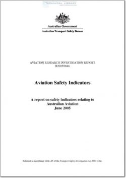 ATSB-B2005-0046 Aviation Safety indicators - A Report on Safety Indicators Relating to Australian Aviation - June 2005