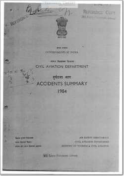 DGCA-AS-84 Civil Aviation Aircraft Accident Summary 1984