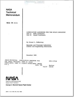 NASA-TM-86556 Lubrication Handbook for the Space Industry - Part A; Solid Lubricants - Part B; Liquid