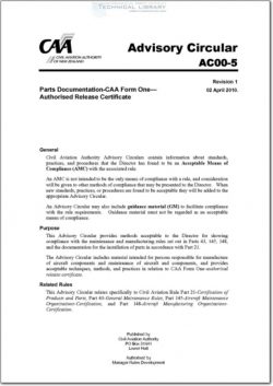 NZCAA-AC00-5 Parts Documentation - CAA Form One - Authorized Release Certificate
