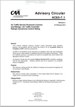 NZCAA-AC65-7.1 Air Traffic Service Personnel Licences and Ratings - Air Traffic Controller Ratings - Aerodrome Control Rating