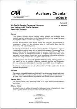 NZCAA-AC65-9 Air Traffic Service Personnel Licences and Ratings - Air Traffic Service Instructor Ratings