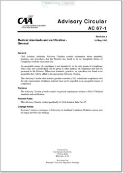 NZCAA-AC67-1 Medical Standards and Certification - General