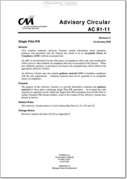 NZCAA-AC91-11 Single Pilot IFR