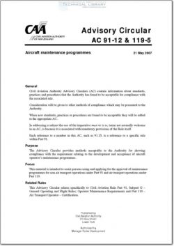 NZCAA-AC91-12 & 119-5 Aircraft Maintenance Programmes