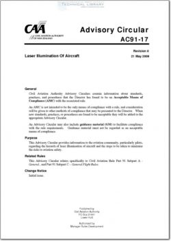 NZCAA-AC91-17 Laser Illumination of Aircraft