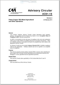 NZCAA-AC91-19 Piston Engine TBO Mixed Agricultural and Other Operations