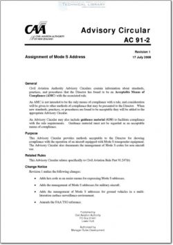 NZCAA-AC91-2 Assignment of Mode S Address