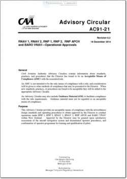 NZCAA-AC91-21 RNAV 1, RNAV 2, RNP 1, RNP2, RNP APCH and BARO VNAV - Operational Approvals