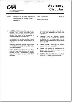 NZCAA-AC91-5 Operation of Portable Electronic Devices (PEDs) During Flight Under IFR