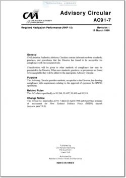 NZCAA-AC91-7 Required Navigation Performance (RNP 10)