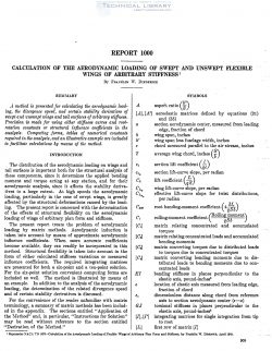 naca-report-1000 Calculation of the Aerodynamic Loading of Swept and Unswept Flexible Wings of Arbitrary Stiffness-1