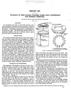 naca-report-1027 Buckling of Thin walled Cylinder Under Axial Compression and Internal Pressure-1