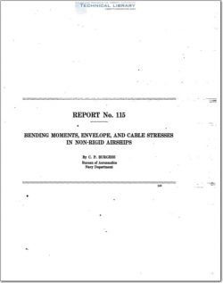 naca-report-115 Bending Moments, Envelope, and Cable Stresses in Non Rigid Airships