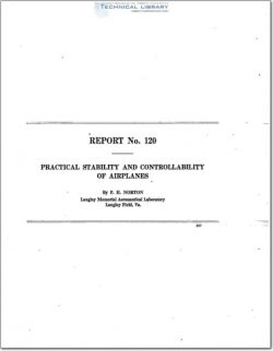 naca-report-120 Practical Stability and Controllability of Airplanes