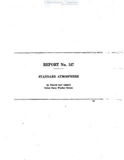 naca-report-147 Standard Atmosphere-1
