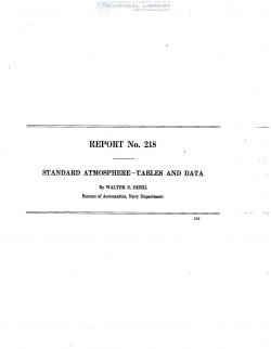 naca-report-218 Standard Atmosphere - Tables and Data-1
