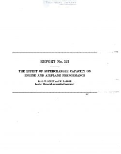 naca-report-327 The Effect of Supercharger Capacity on Engine and Airplane Performance-1