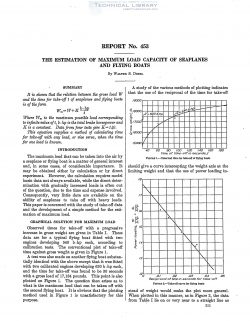 naca-report-453 The Estimation of Maximum Load Capacity of Seaplanes and Flying Boats-1
