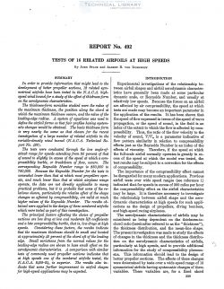 naca-report-492 Tests of 16 Related Airfoils at High Speeds-1