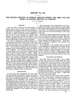 naca-report-583 The Rolling Friction of Several Airplane Wheels and Tires and the Effect of Rolling Friction on Takeoff-1