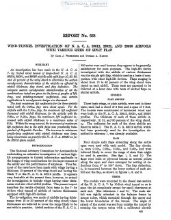 naca-report-668 Wind Tunnel Investigation of NACA 23012, 23012, 23021, and 23030 Airfoils with Various Sizes of Split Flap-1