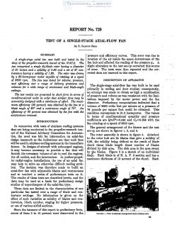 naca-report-729 Test of a Single Stage Axial Flow Fan-1