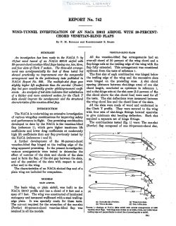 naca-report-742 Wind Tunnel Investigation of an NACA 23012 Airfoil with 30% Chord Venetian Blind Flaps-1