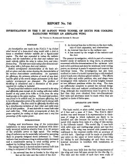 naca-report-743 Investifation in the 7x10 Foot Wind Tunnel of Ducts for Cooling Radiators within an Airplane Wing-1